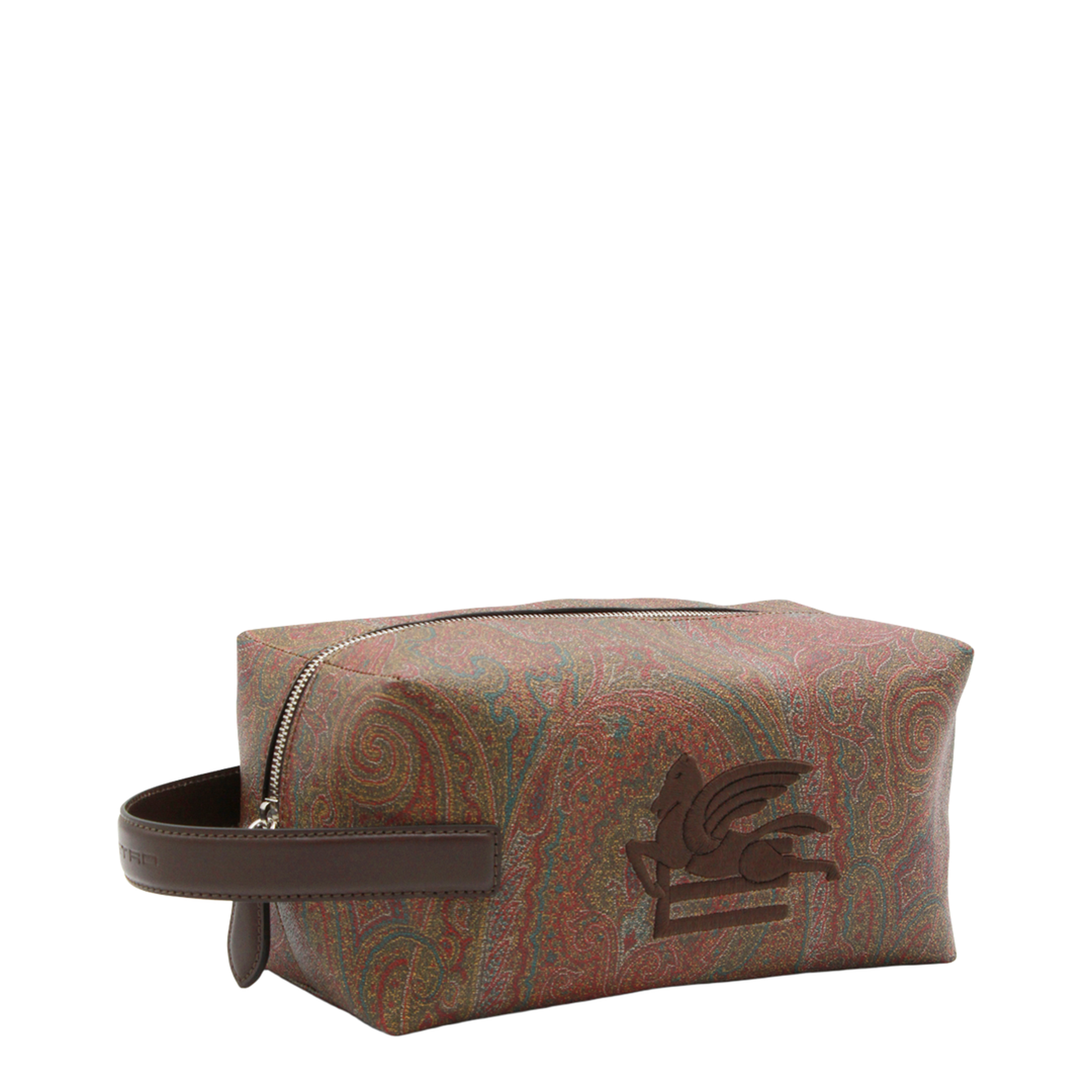 Arnica Medium Paisley Jacquard Pouch - Brown