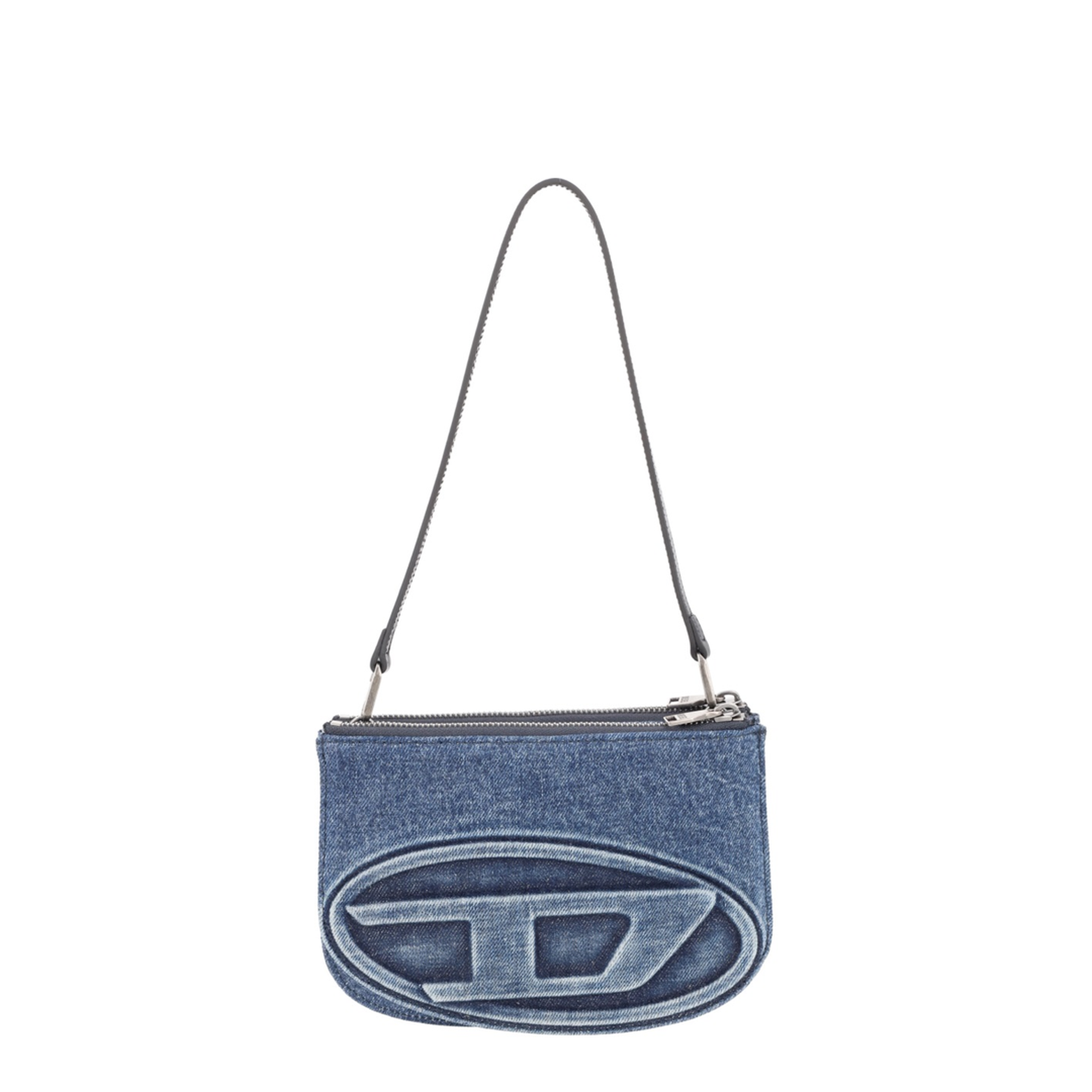 Twin Denim Shoulder Bag