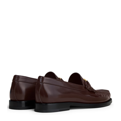 Luco Loafer in Polished Bullskin - Dark Brown
