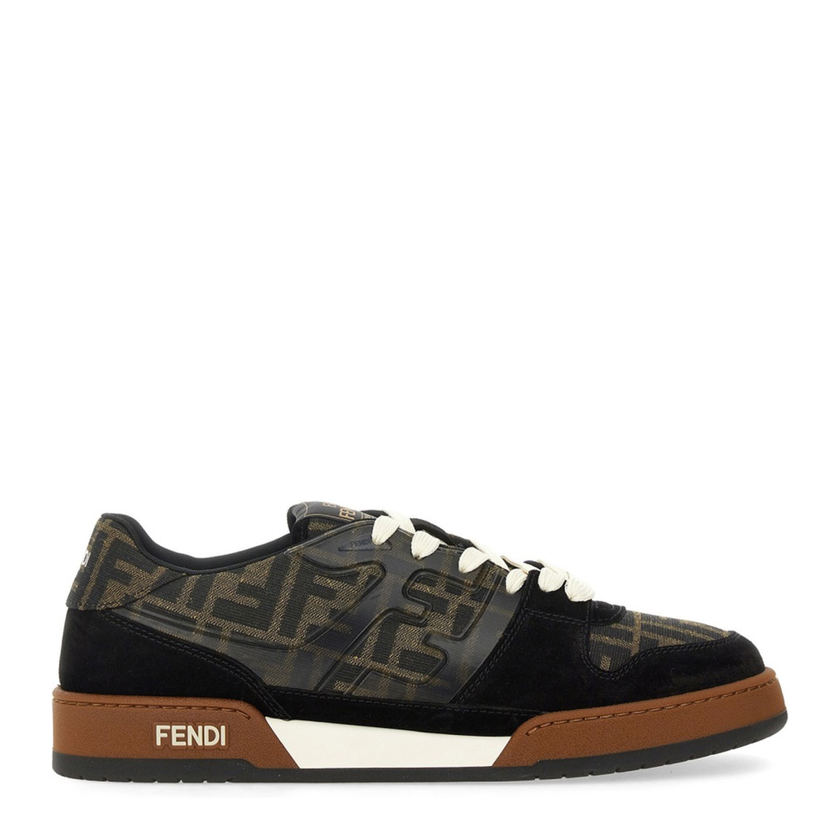 Match Sneaker in Black/Tabacco FF Jacquard