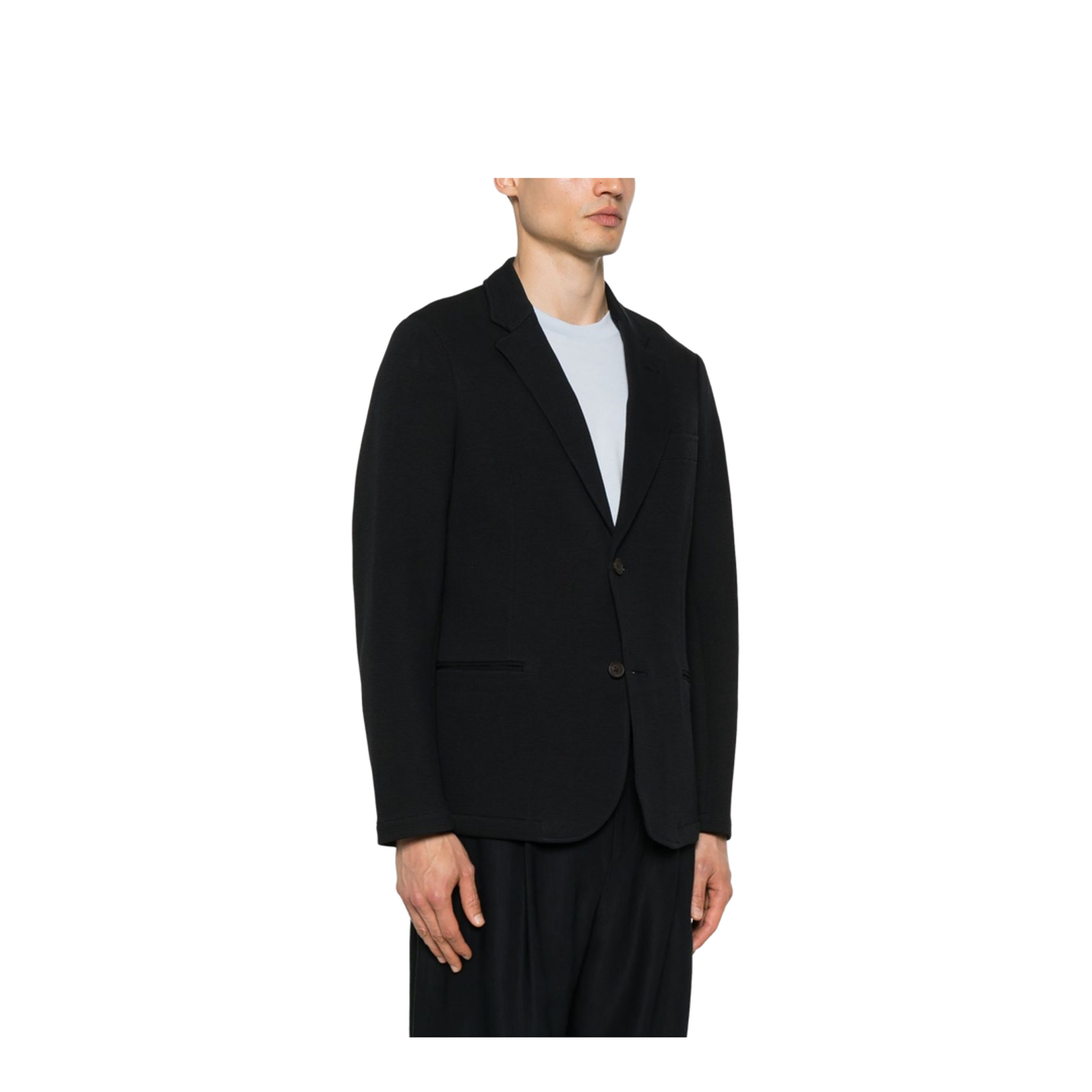 Travel Essentials Single-Breasted Blazer in Waffle Jersey