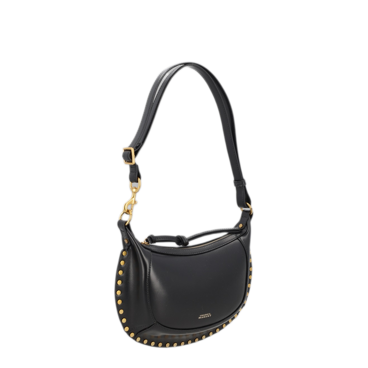 Oskan Moon Calfskin Shoulder Bag - Black
