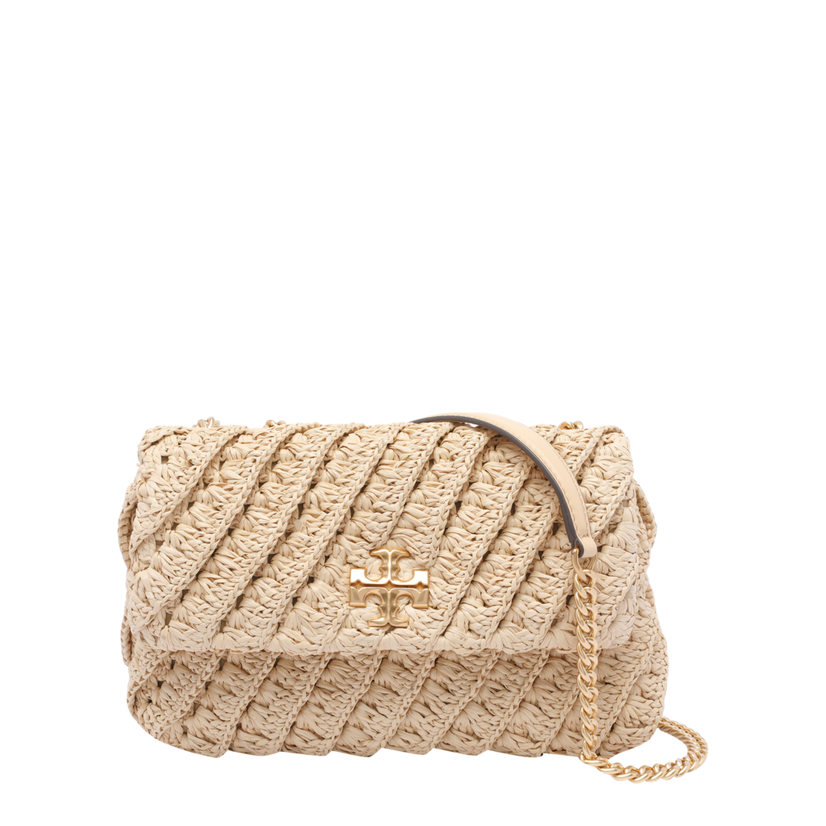 Natural Small Kira Woven Convertible Shoulder Bag