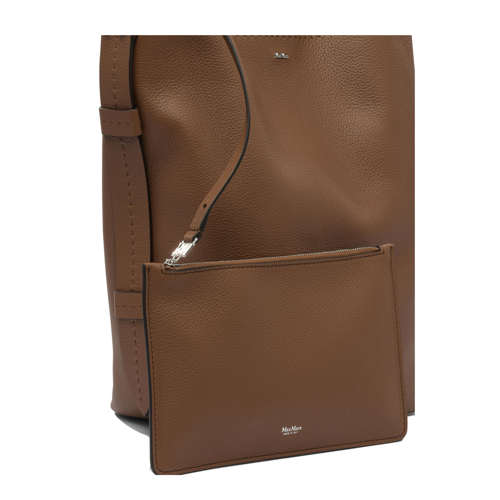 Brown Cow Leather Shoulder Bag