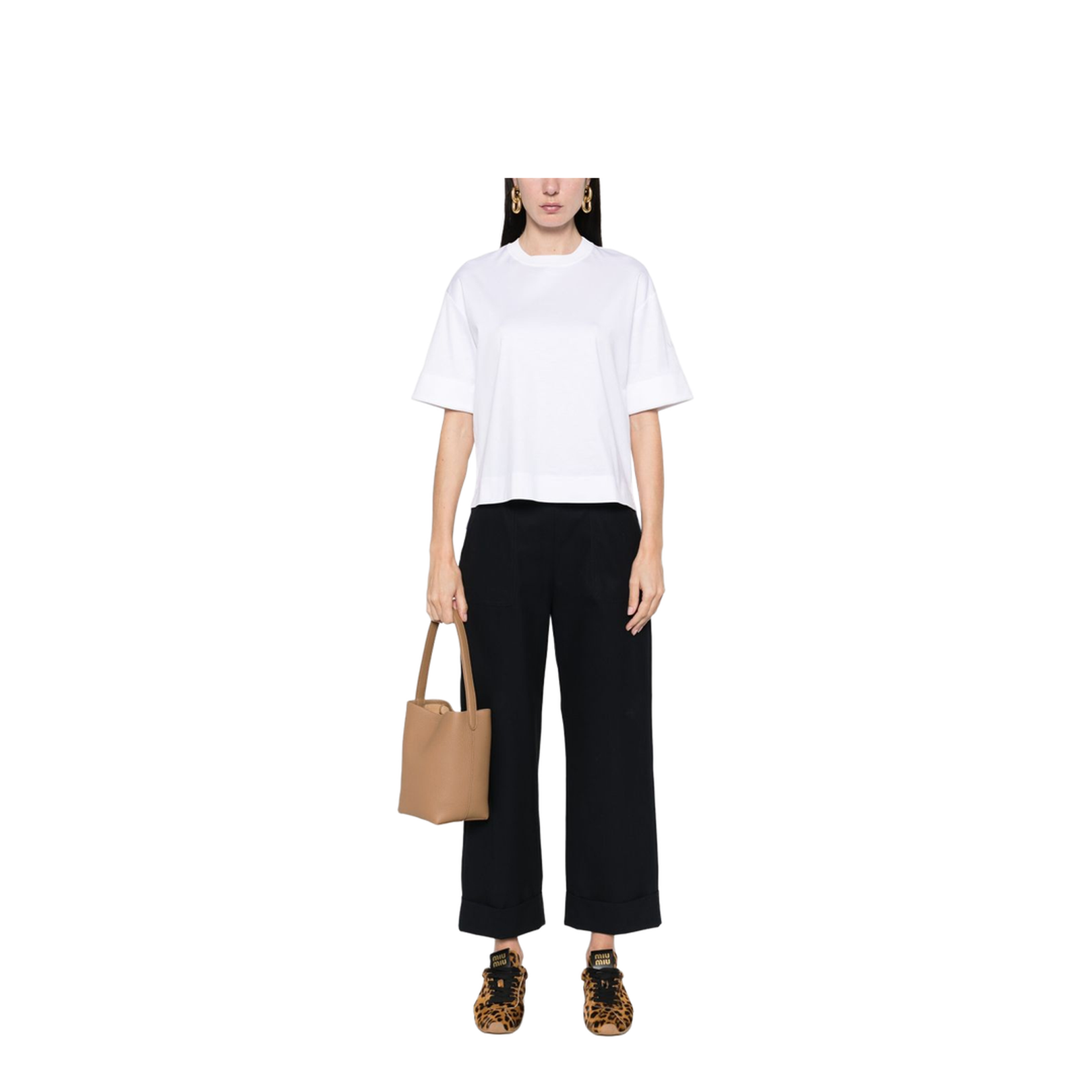 Logo Cotton T-Shirt in White