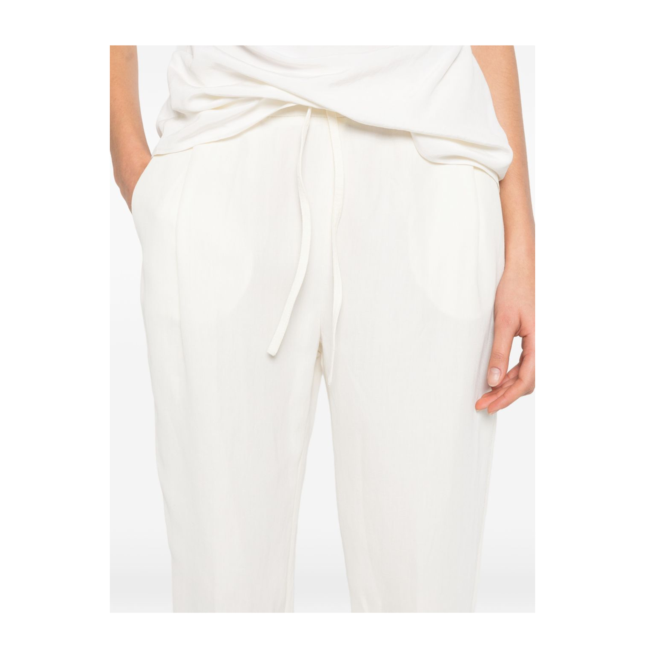 MAYFEYR - Fabiana Filippi - Trousers White - PAD276F366M1500145