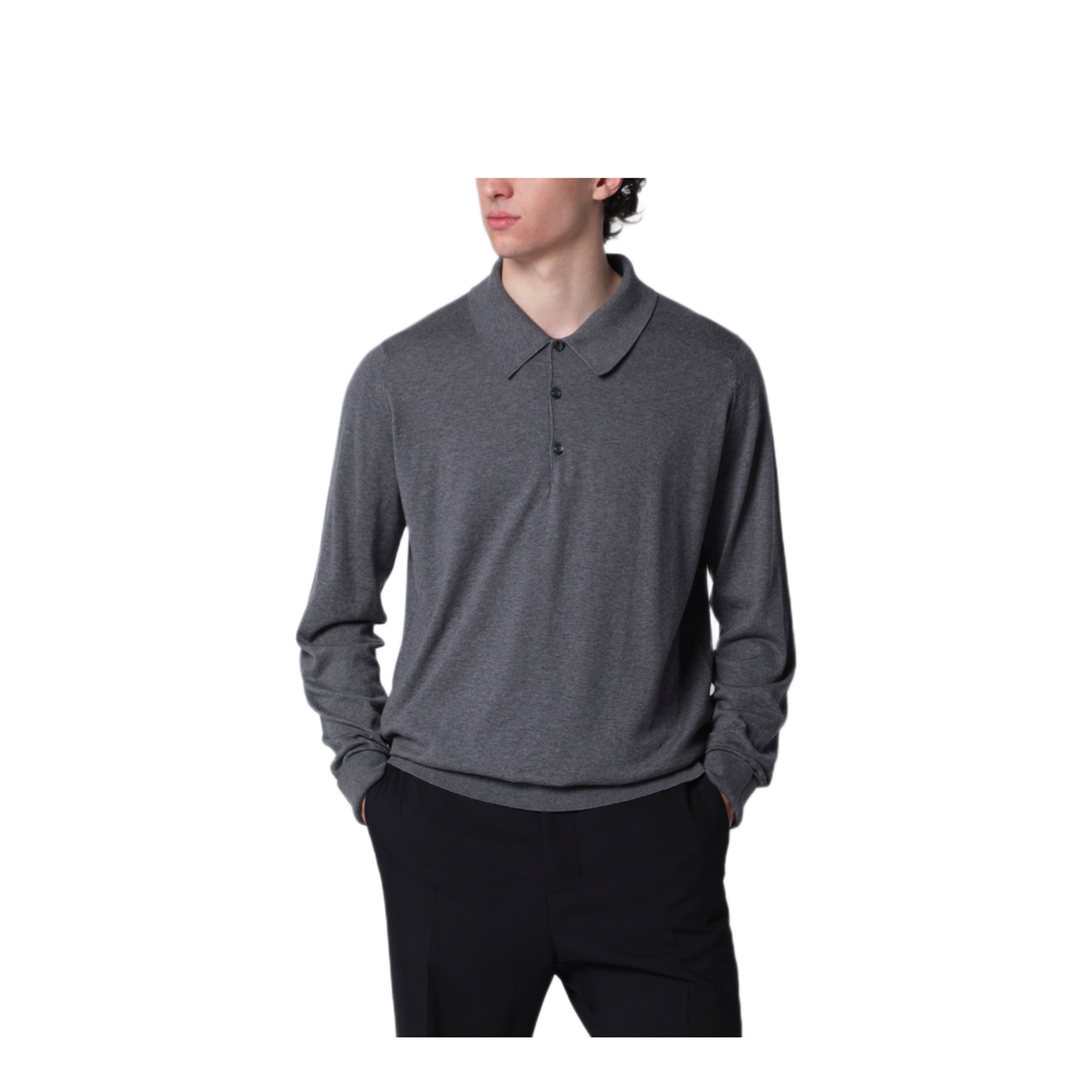 MAYFEYR - John Smedley - Gray Finchley Polo In Cotton - FINCHLEYCOCH
