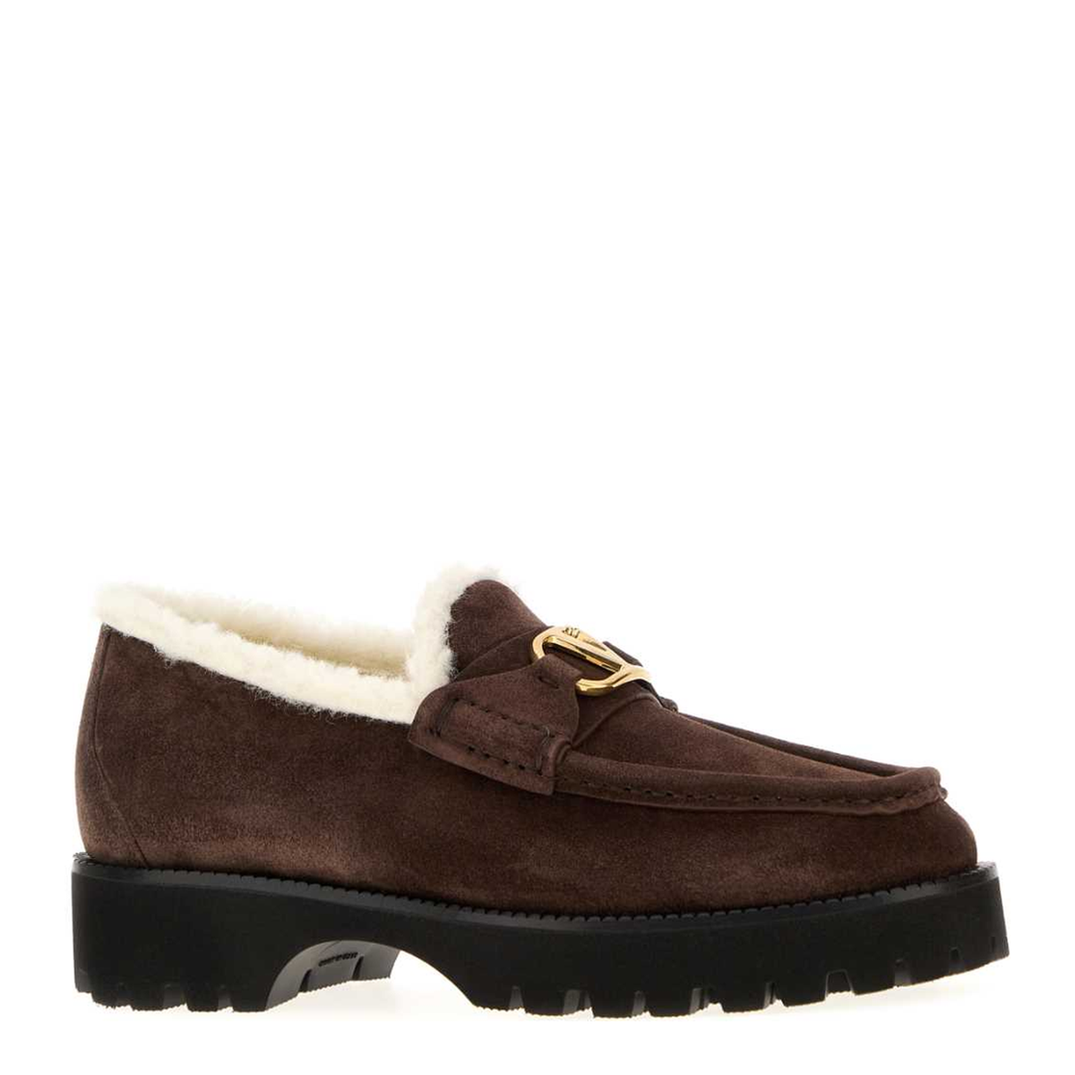 MAYFEYR - Valentino - Brown Suede Vlogo Signature Loafers - 9W2S0NF5KJD2WA