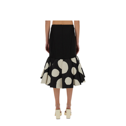 MAYFEYR - NINA RICCI - Midi Skirt With Double Ruffles - 25PCJU018PL0475I9071
