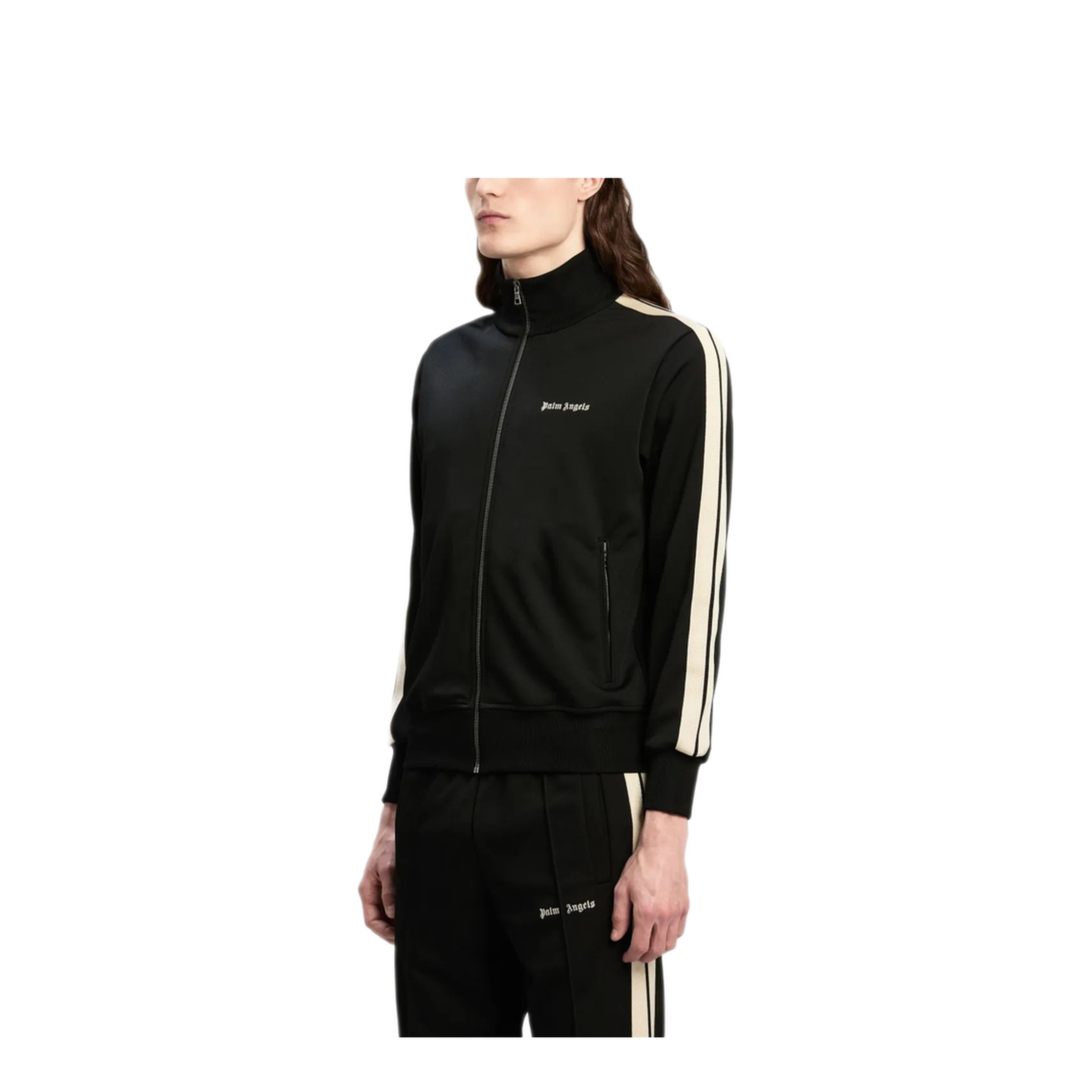 MAYFEYR - Palm Angels - Classic Logo Track Jacket Black - PMBD058C99FAB0021003