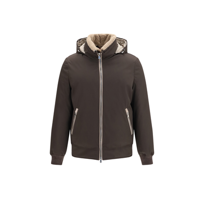 MAYFEYR - Brunello Cucinelli - Nylon Down Jacket With Removable Hood - MV4061606