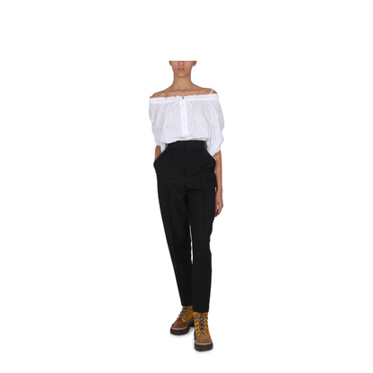 High-rise Trousers - Black