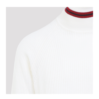 MAYFEYR - CANALI - White Cashmere Turtleneck - C1249MK02559001