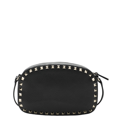 Rockstud Camera Case Crossbody Bag - Black