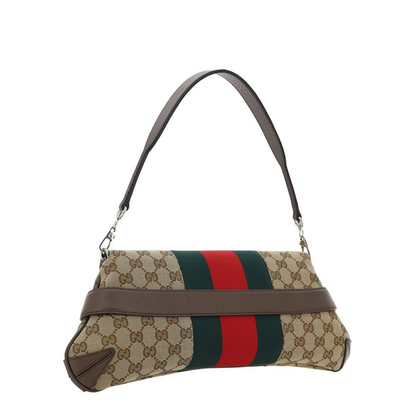 GG Canvas Large Canvas Crossbody Bag - Beige