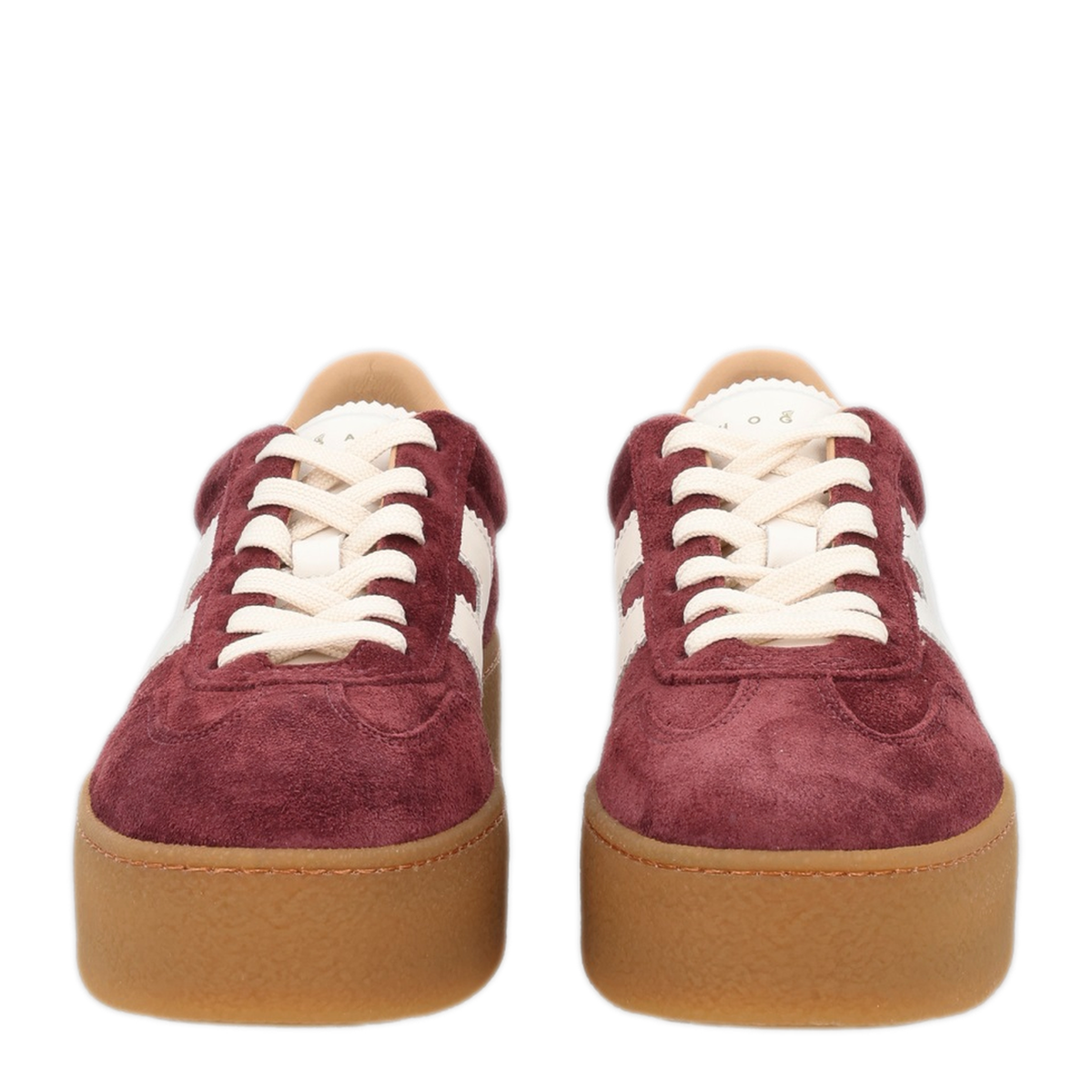 Burgundy Suede Sneakers