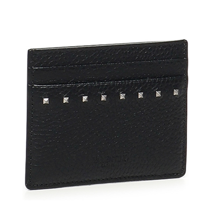 MAYFEYR - Valentino - Black Leather Card Holder - 7Y2P0AQ4PDX0NO