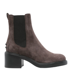 Brown Ankle Boots in Suede