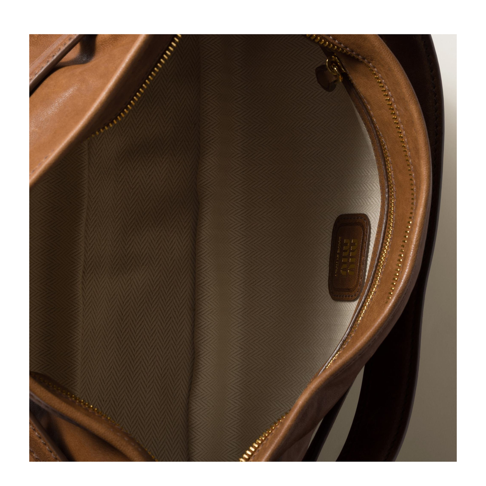 Brown Nappa Leather Aventure Shoulder Bag