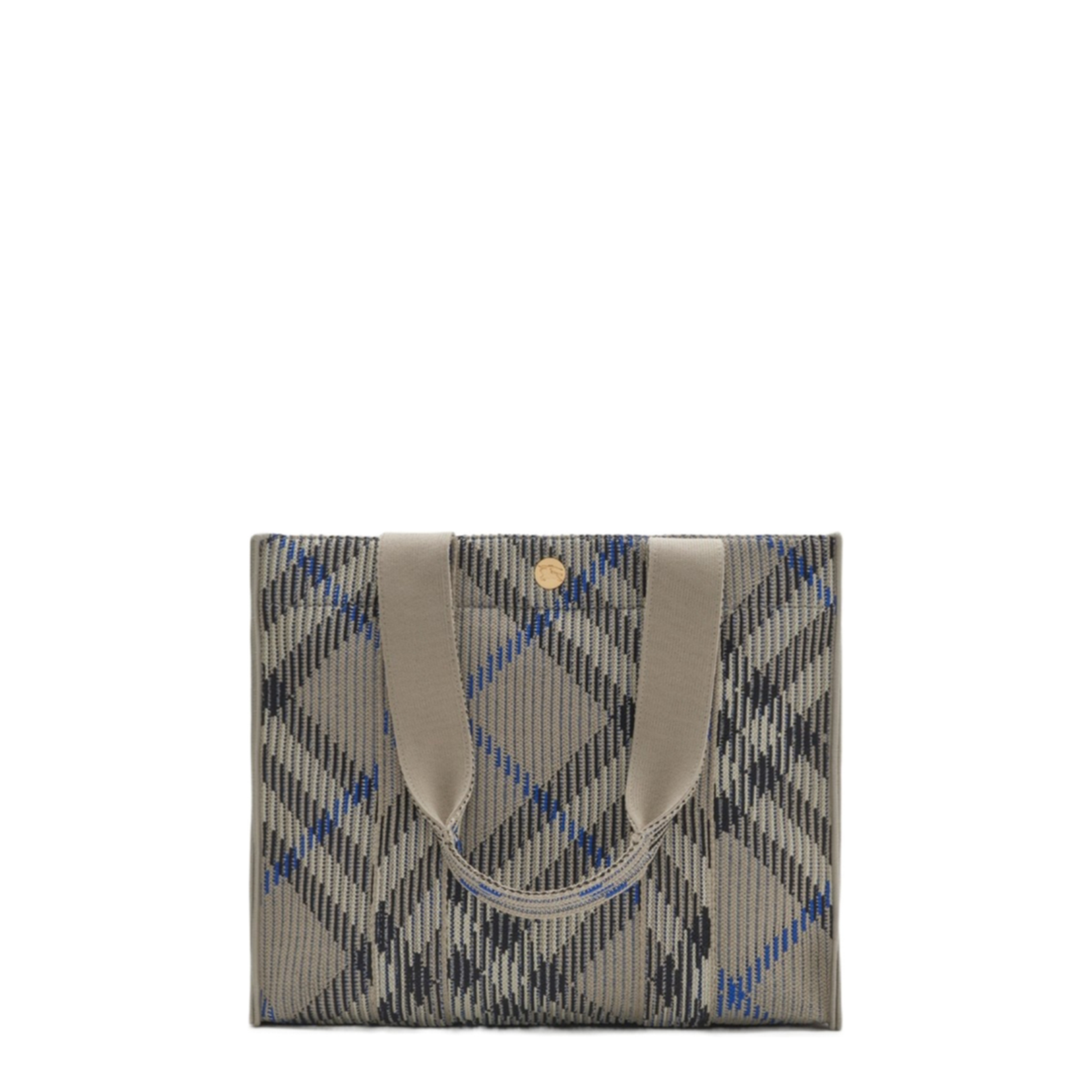Small Check Knitted Tote