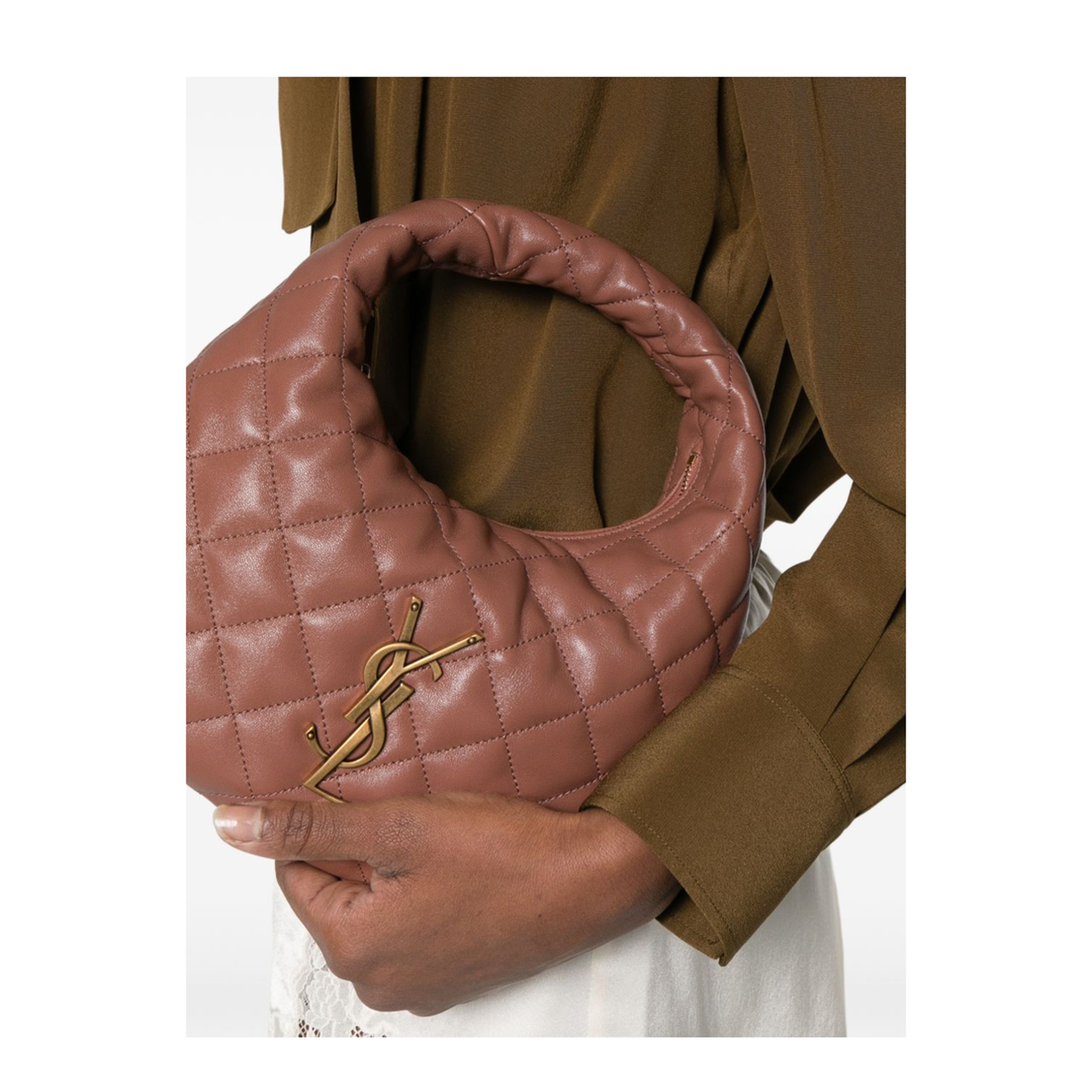 Icarino Quilted Nappa Handbag - Hortensia