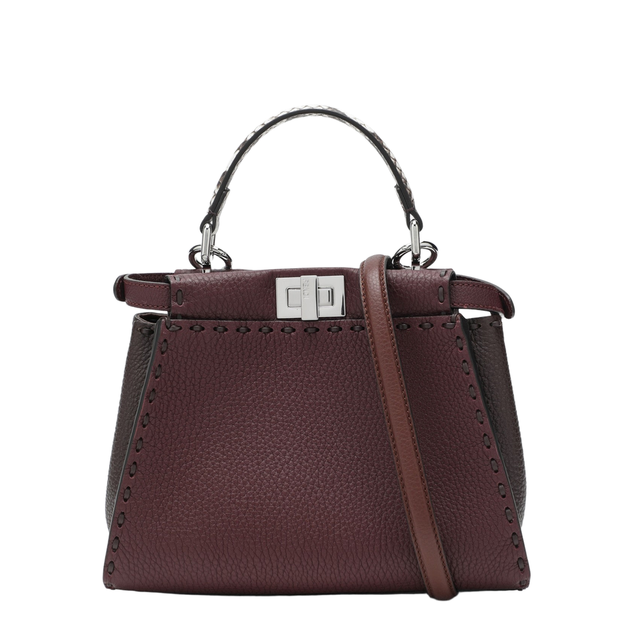 Peekaboo Mini Cuoio Romano Leather Multicolor