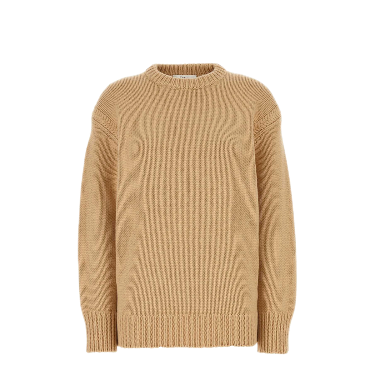 MAYFEYR - Chloè - Nude Cashmere And Cotton Oversize Jumper - CHC24AMP485206H2