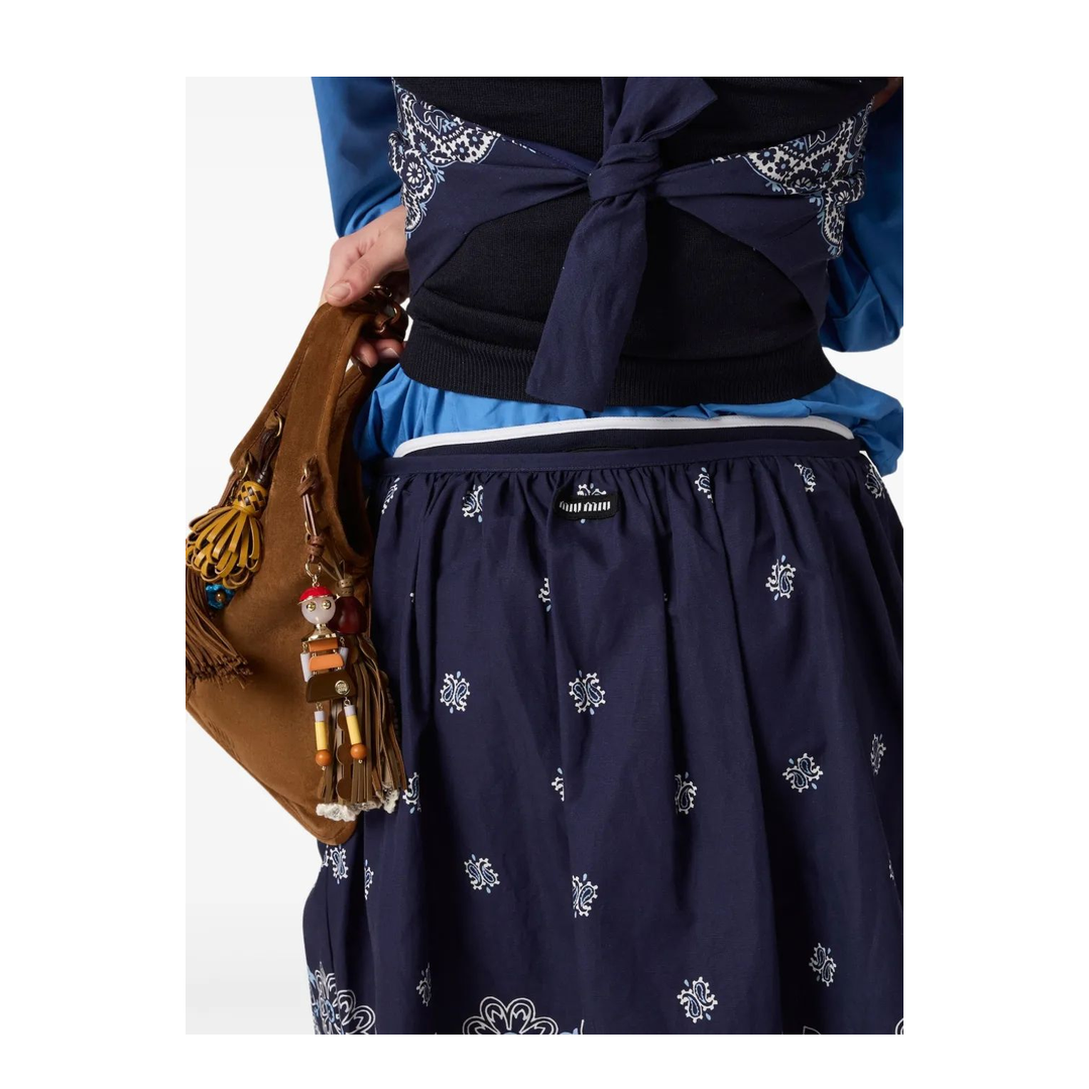 MAYFEYR - Miu Miu - Flame Poplin Skirt - MG2425SOOO17X0F022X