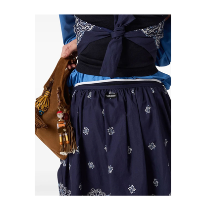 MAYFEYR - Miu Miu - Flame Poplin Skirt - MG2425SOOO17X0F022X