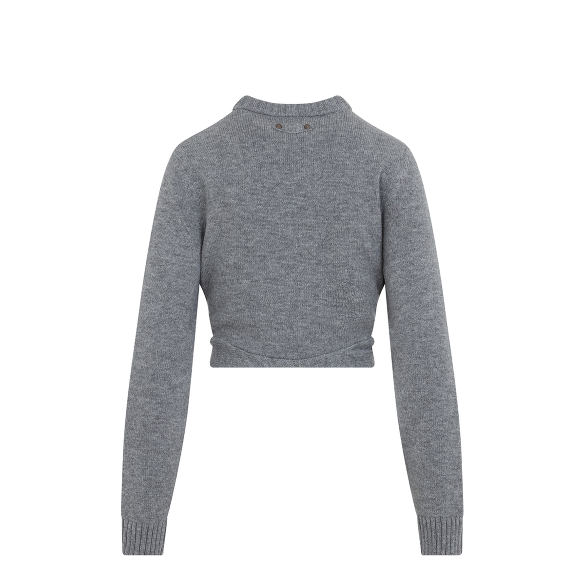 Ruched Crewneck Sweater
