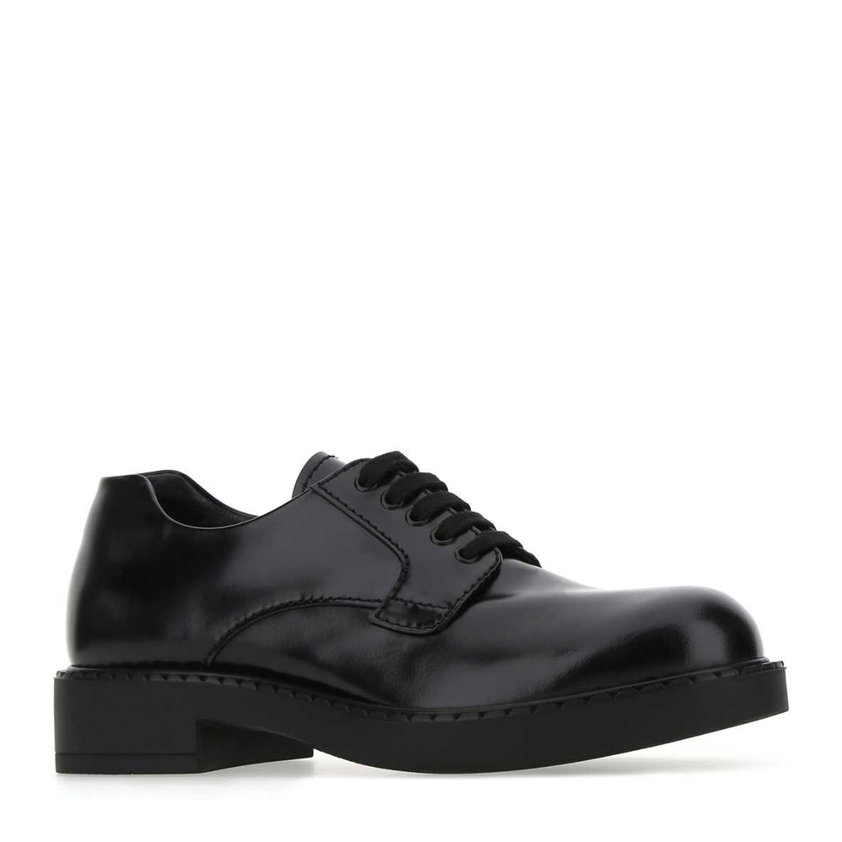 MAYFEYR - Prada - Lifestyle Black Leather Lace Up Shoes - 2EE345055F0002