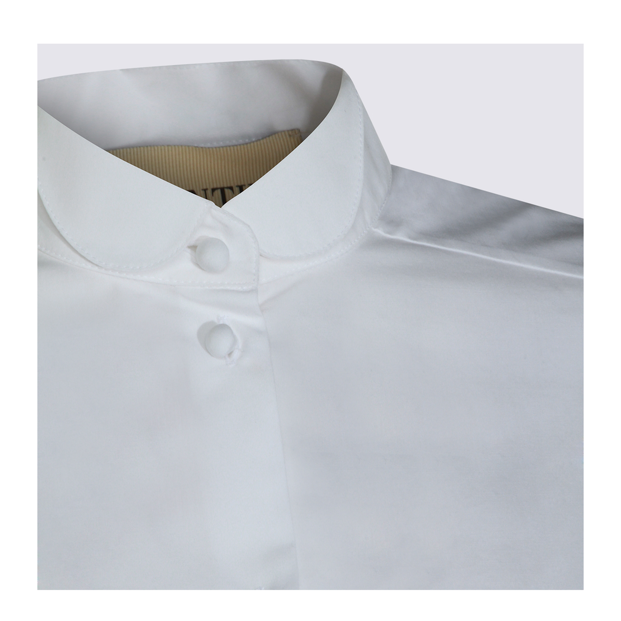 White Cotton Poplin Shirt