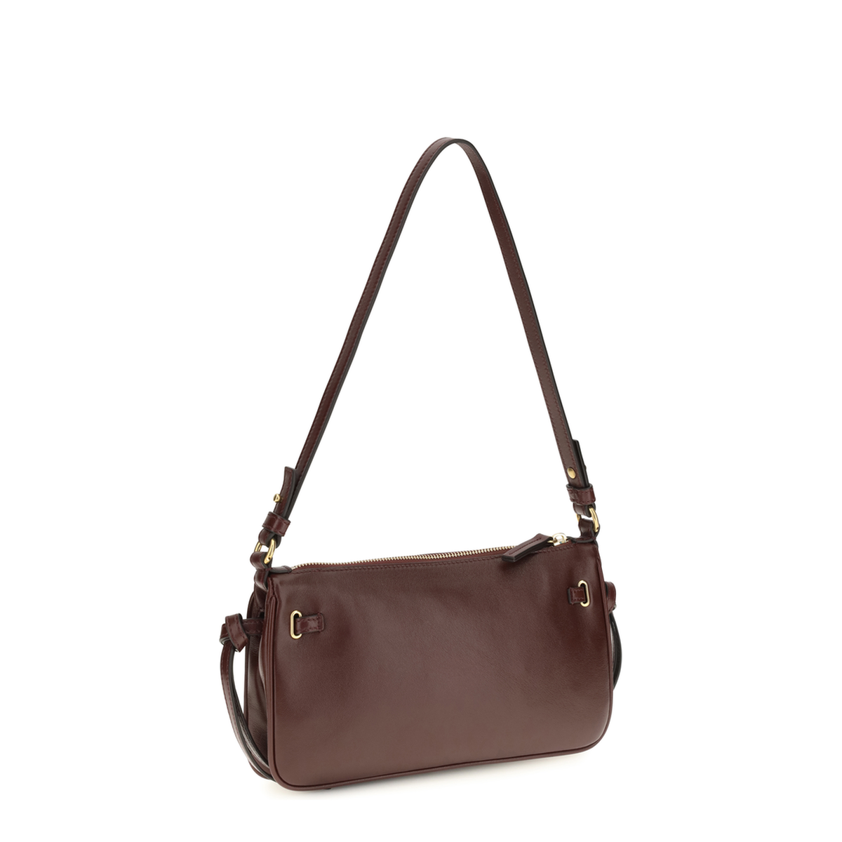 Paddington Sling Mini Lambskin Crossbody - Burnt Red