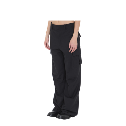 MAYFEYR - Bottega Veneta - Fine Wool Cargo Pants In Black - 845972V4XP01000