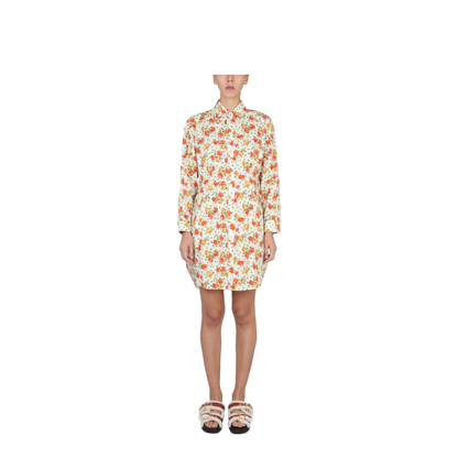 Shirt Dress with Floral Pattern