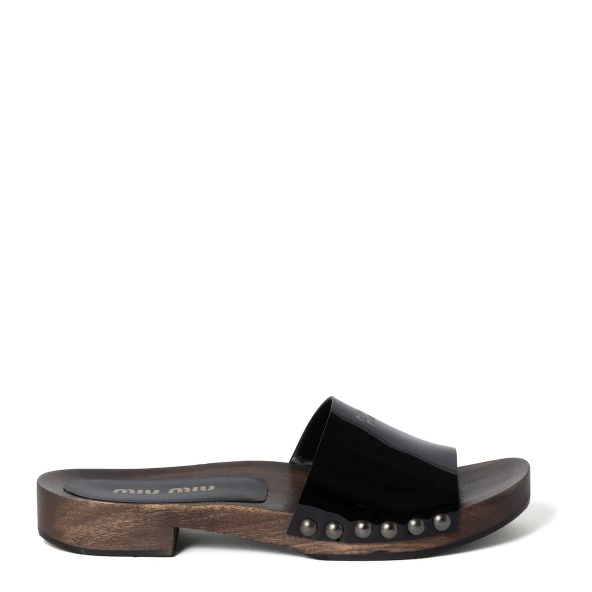 MAYFEYR - Miu Miu - Patent Leather Clogs - 5Z425EFA030069F0002