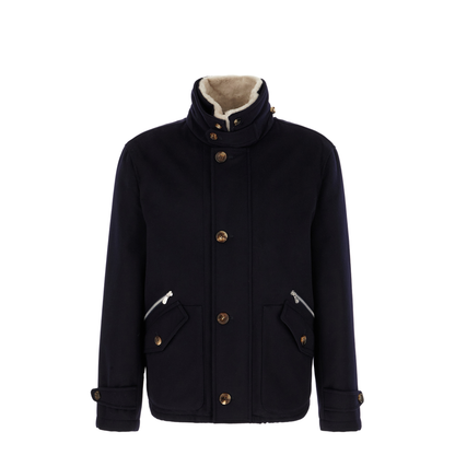 Cashmere Padded Jacket Black