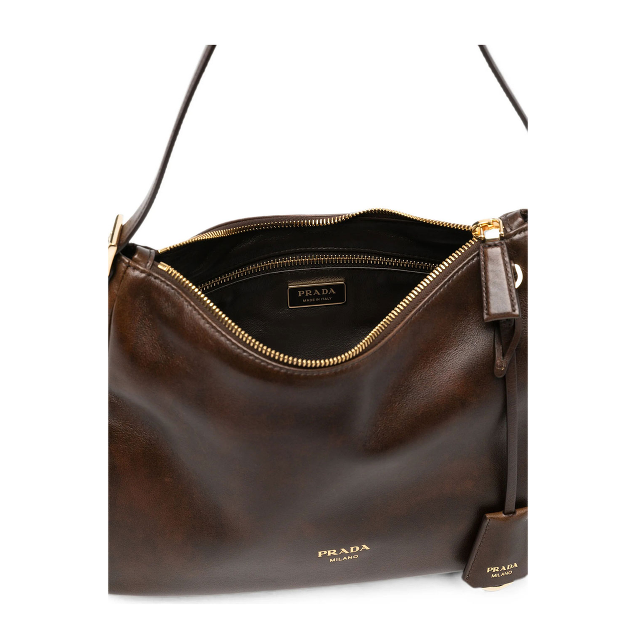 MAYFEYR - Prada - Leather Shoulder Bag - 1BC301VLEY2ZRN