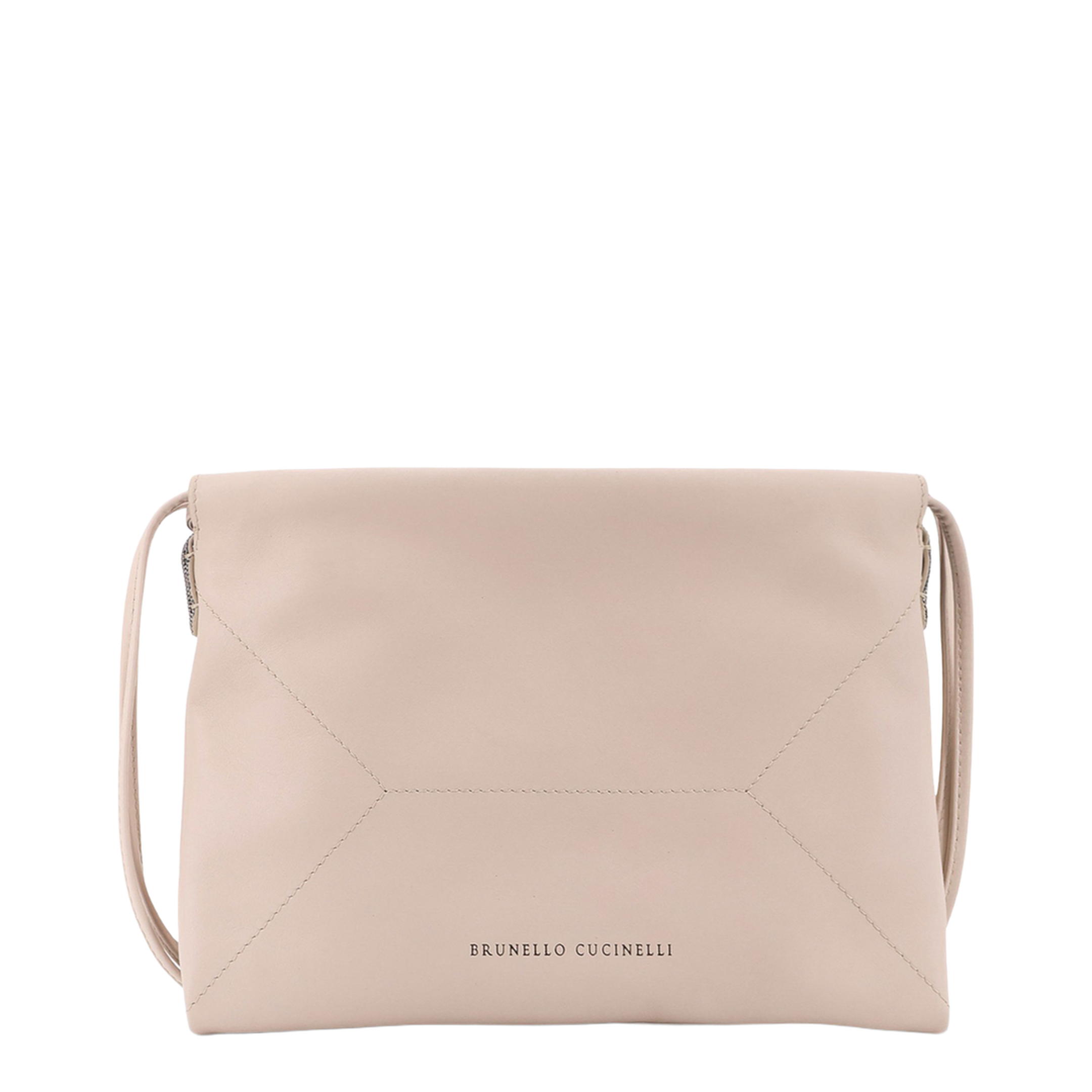 Duo Leather Shoulder Bag - Light Pink