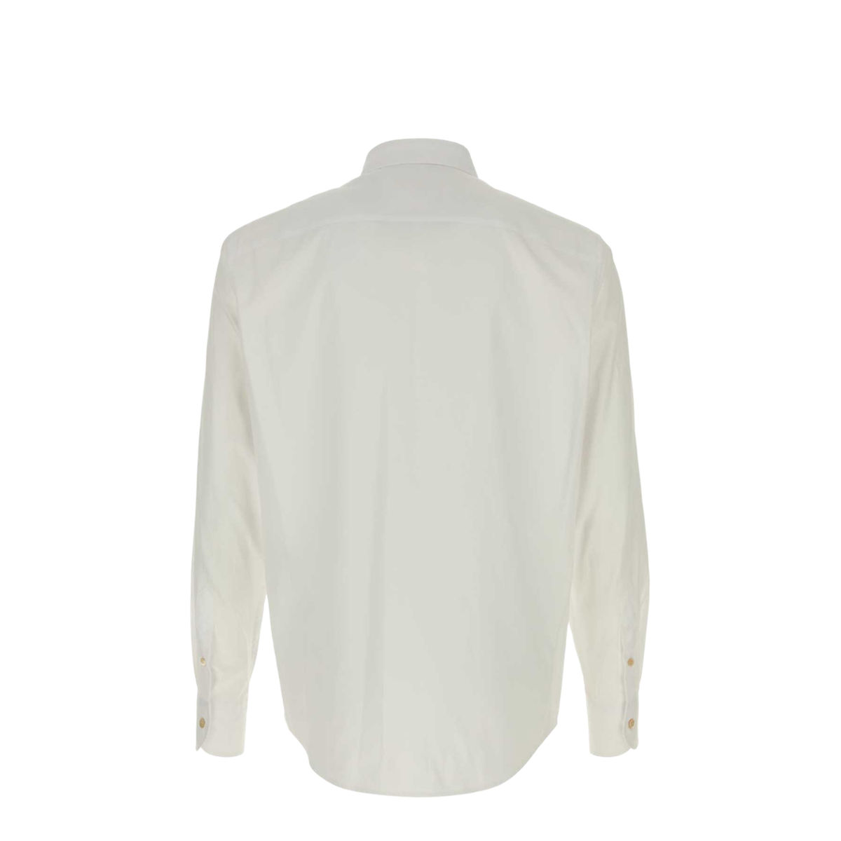 Oxford Cotton Shirt With Vgold In White