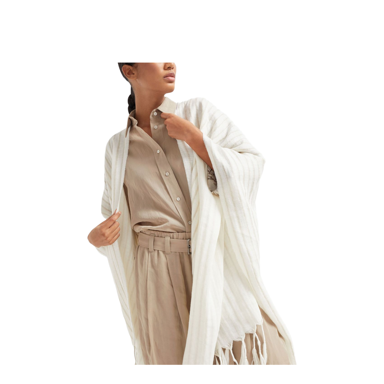 Double Knit Poncho in Panama