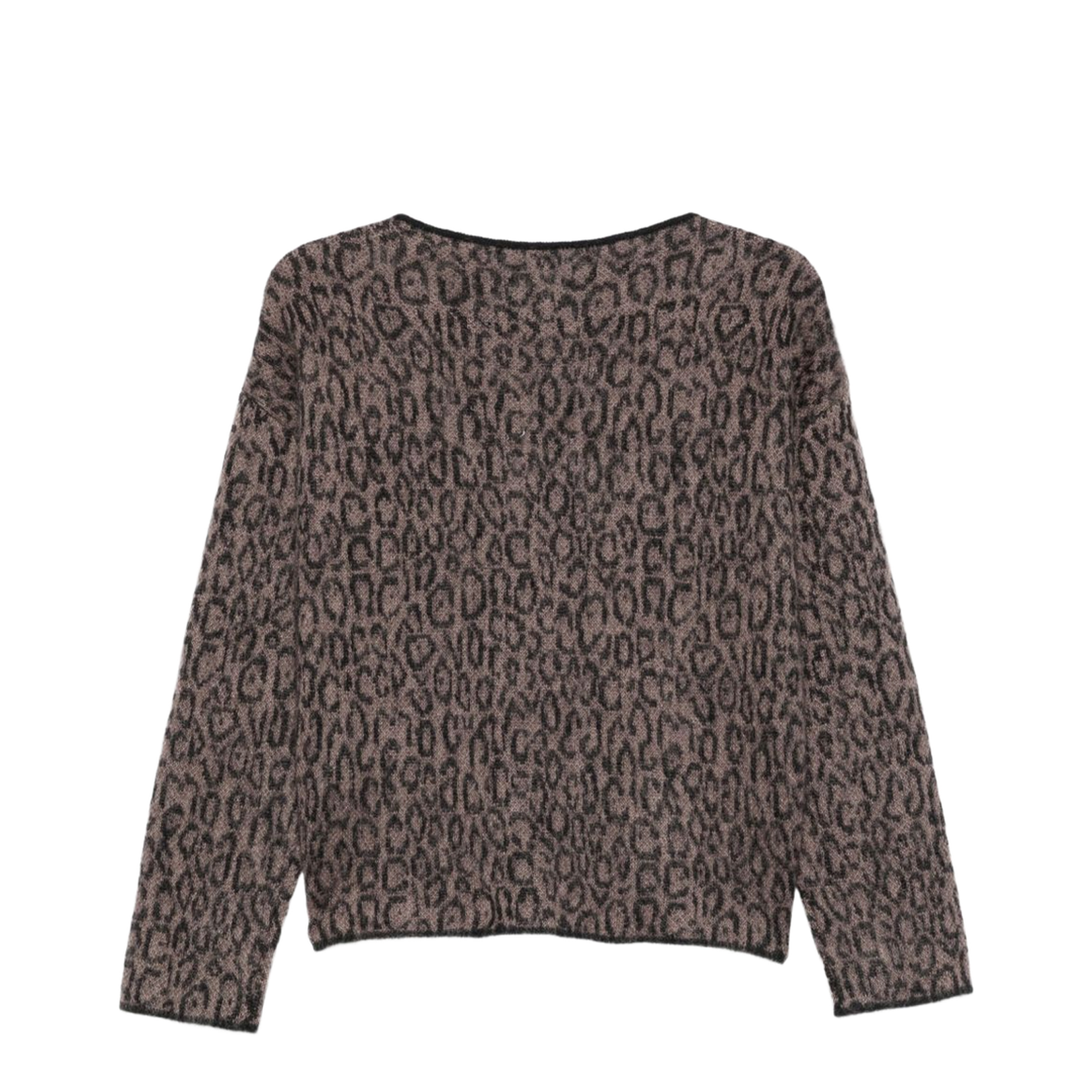 Brown Leopard Print Sweater