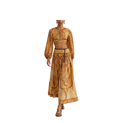 Women Skirt Mustard