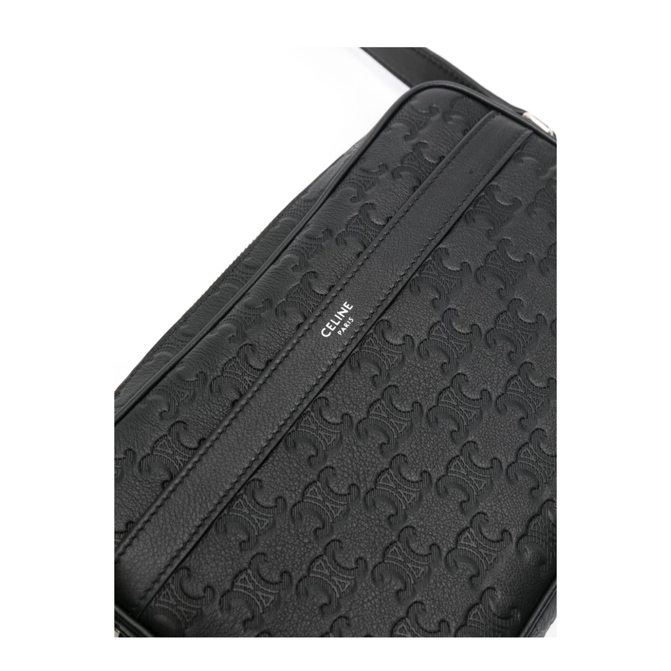 Triomphe Embossed Medium Messenger Bag