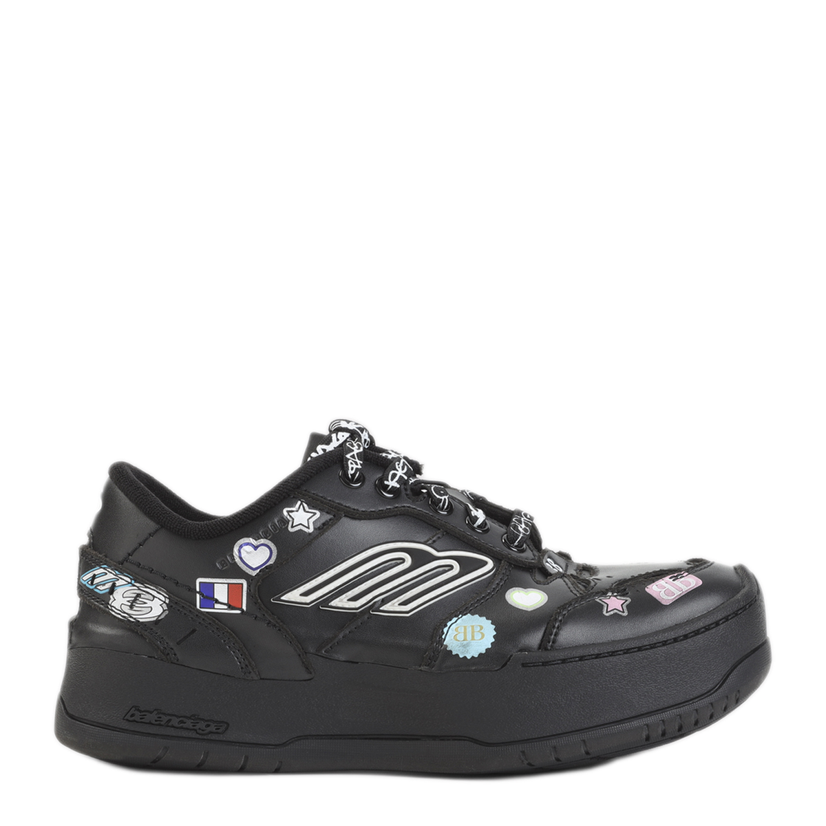 MAYFEYR - Balenciaga - Black Multi Hamptons Sneakers - 856420WHPSK1080