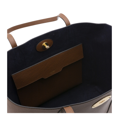 Bayswater Small Small Classic Grain Leather Tote - Oak