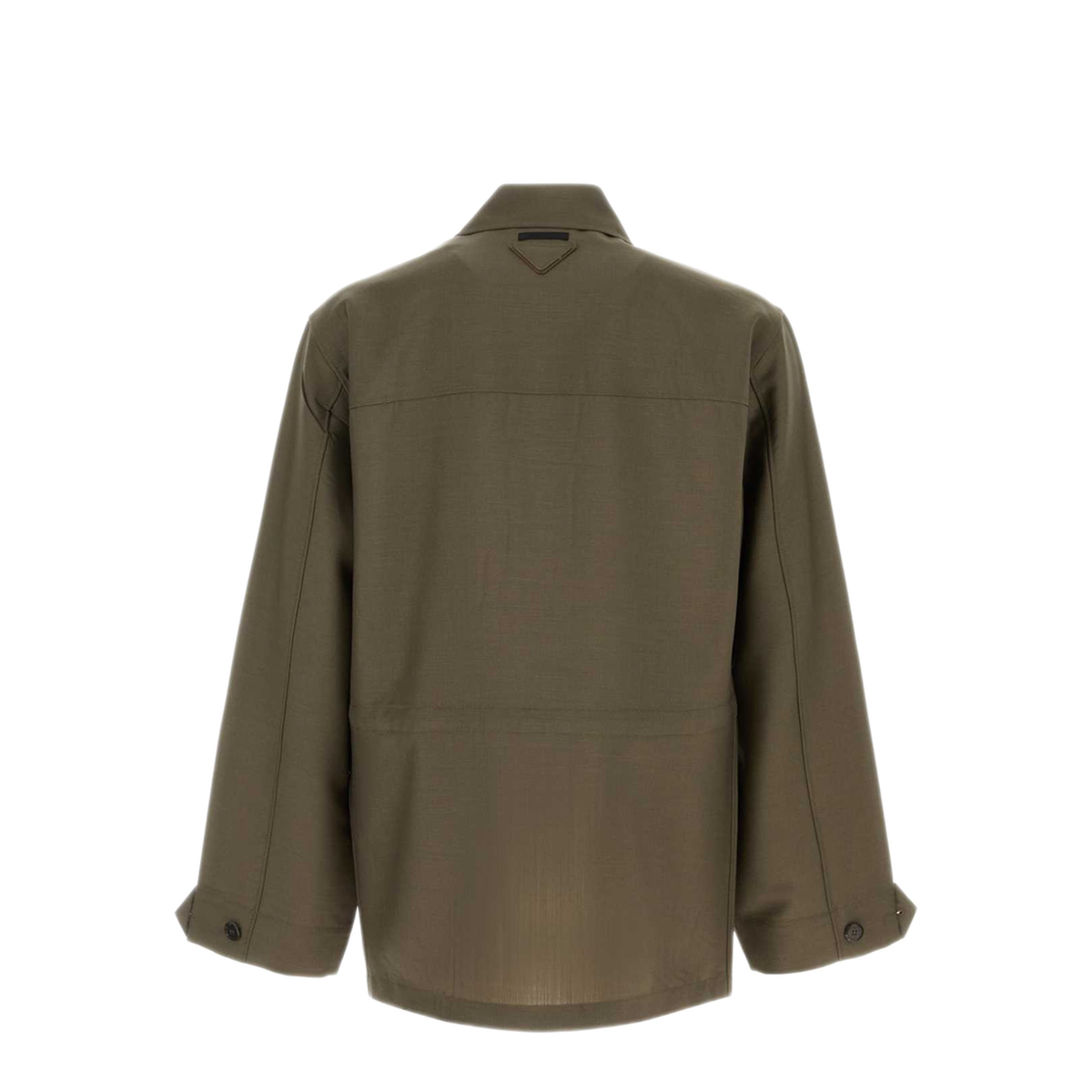 MAYFEYR - Prada - Olive Green Mohair Blend Jacket - SGD127SOOO12I1F0161
