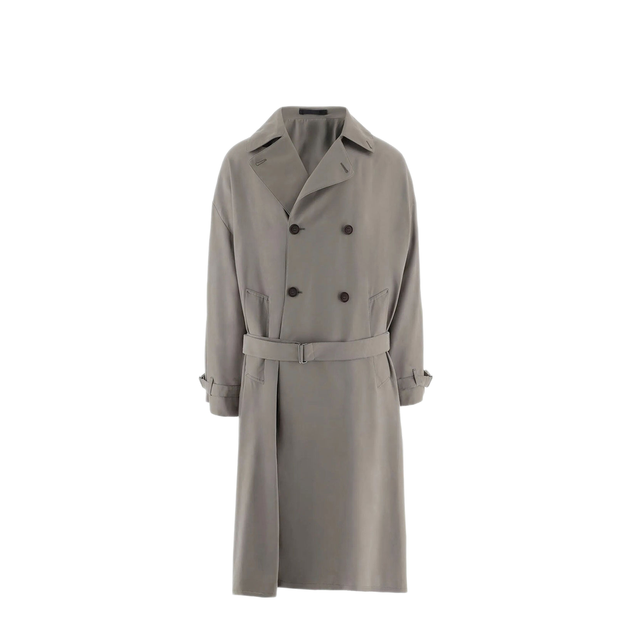 MAYFEYR - GIORGIO ARMANI - Double Breasted Trench Coat In Deep Lichen Green - GM004524TE23790U7068