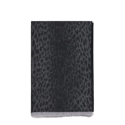 MAYFEYR - Gucci - Leopard Print Wool Scarf With Monogram - A005HK3G2001360