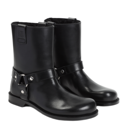 MAYFEYR - Loewe - Campo Biker Shearling Boots - LSS4285X011100